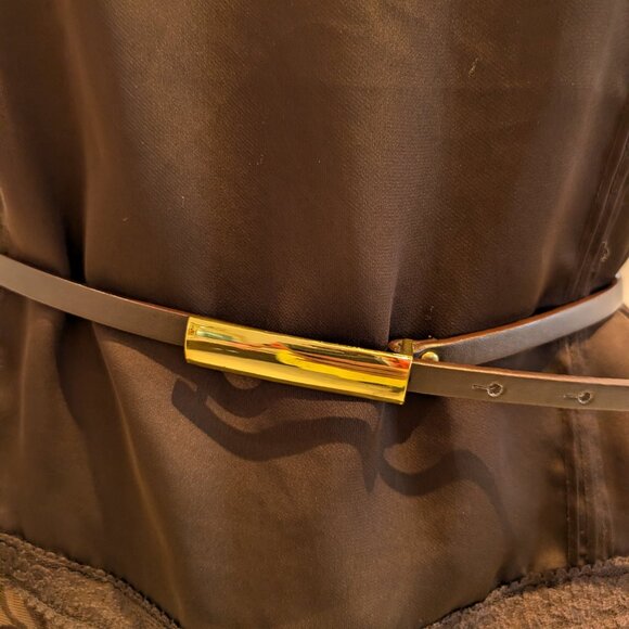 Ann Taylor LOFT Brown Tank with a Belt Size 6P - Picture 2 of 5